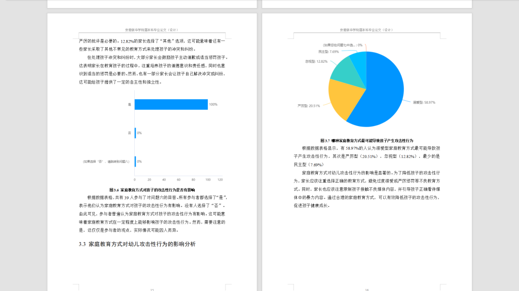 图片[4]-452【新华学院】家庭教育方式对幼儿攻击性行为影响的调查与研究——以Y幼儿园为例（待调格式）-锤锤工作室