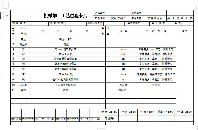 图片[5]-突缘-万向节加工工艺及铣97侧面夹具设计-锤锤工作室