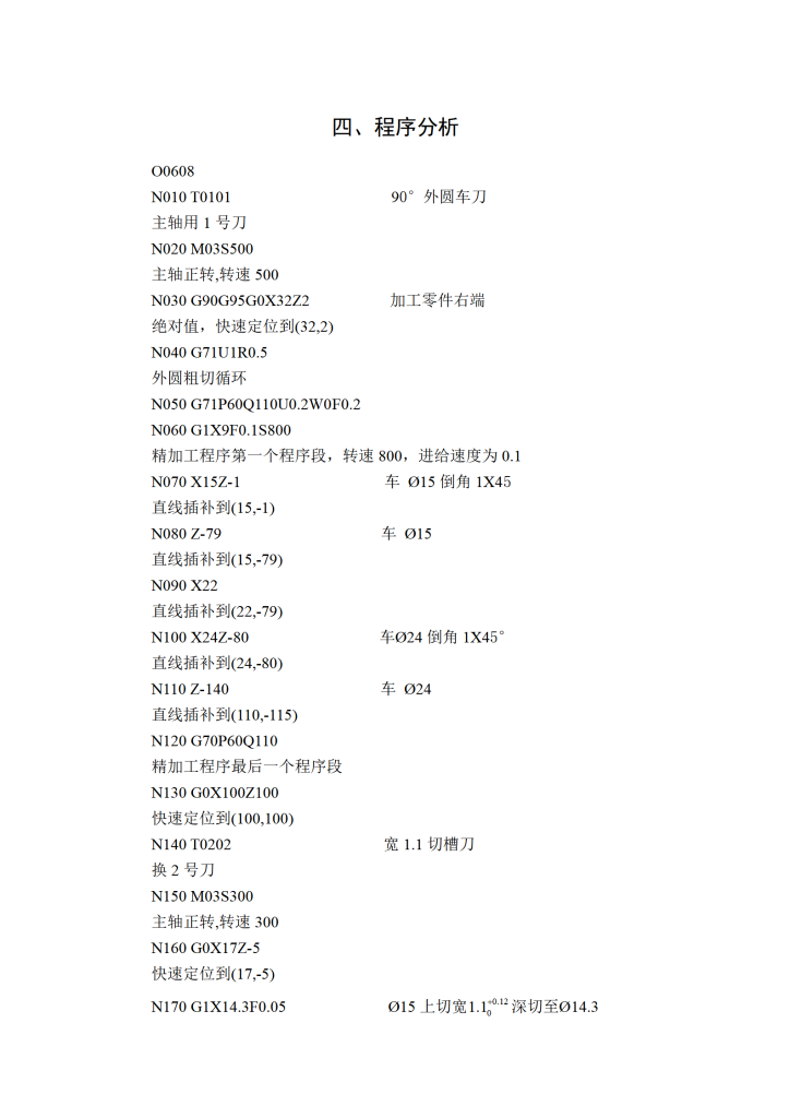 图片[26]-齿轮轴零件加工工艺、程序编制毕业设计-锤锤工作室