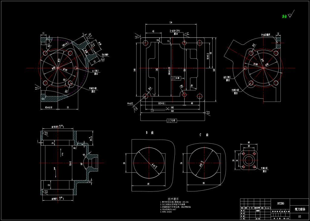 图片[38]-犁刀变速齿轮箱体的加工工艺夹具设计-锤锤工作室