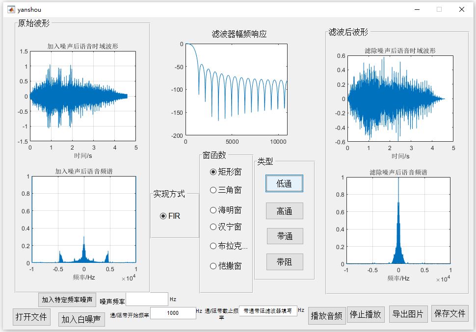 图片[8]-基于FIR滤波器的语音信号降噪系统设计与实现-锤锤工作室
