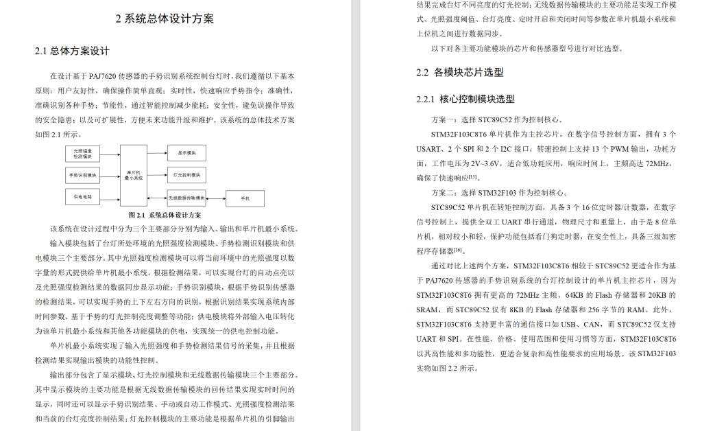 图片[6]-627【新华学院】【基于PAJ7620传感器的手势识别系统的台灯控制设计】【论文+实物设计资料】-锤锤工作室