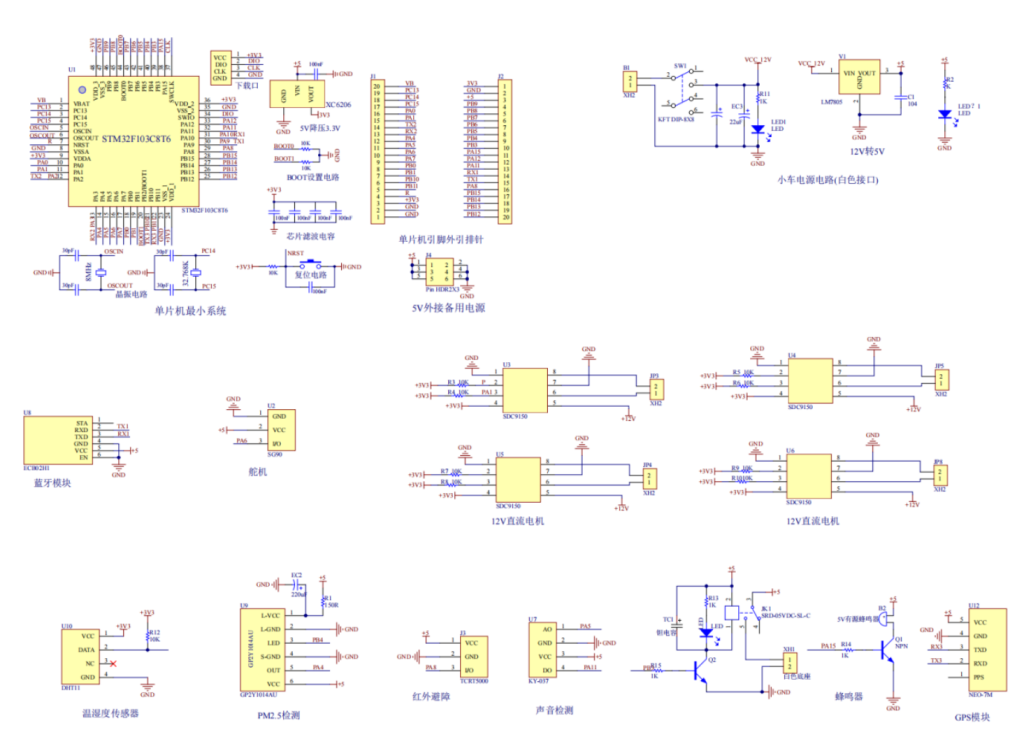 图片[13]-657基于单片机的环境巡检智能小车的设计与制作【论文+实物设计资料】-锤锤工作室