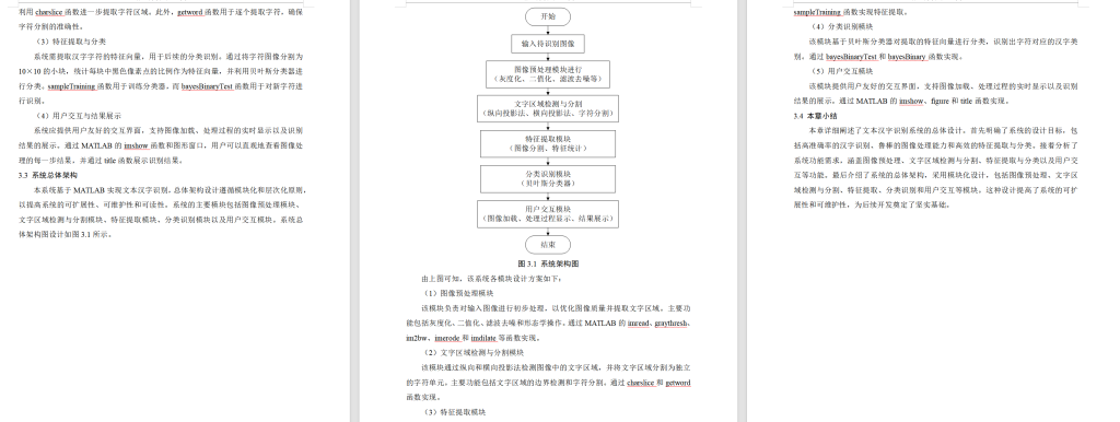 图片[6]-662【基于MATLAB的文本汉字识别设计】【论文+MATLAB代码】-锤锤工作室