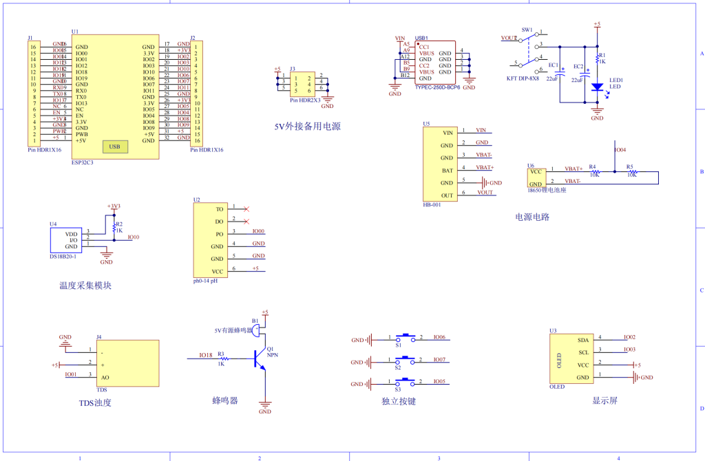 图片[4]-702基于ESP32的水质在线监测仪设计（方案一）【论文+实物设计资料】-锤锤工作室