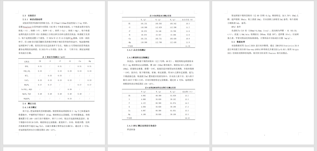 图片[7]-716营养元素缺乏对延胡索有效成分含量的影响【论文】-锤锤工作室